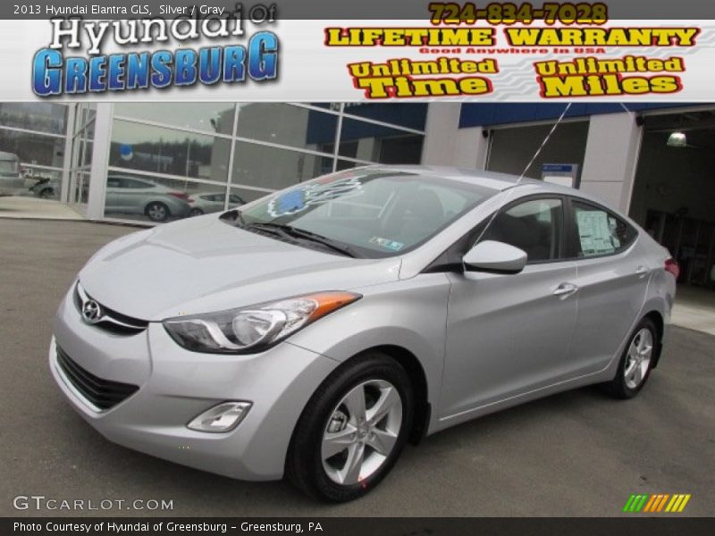 Silver / Gray 2013 Hyundai Elantra GLS