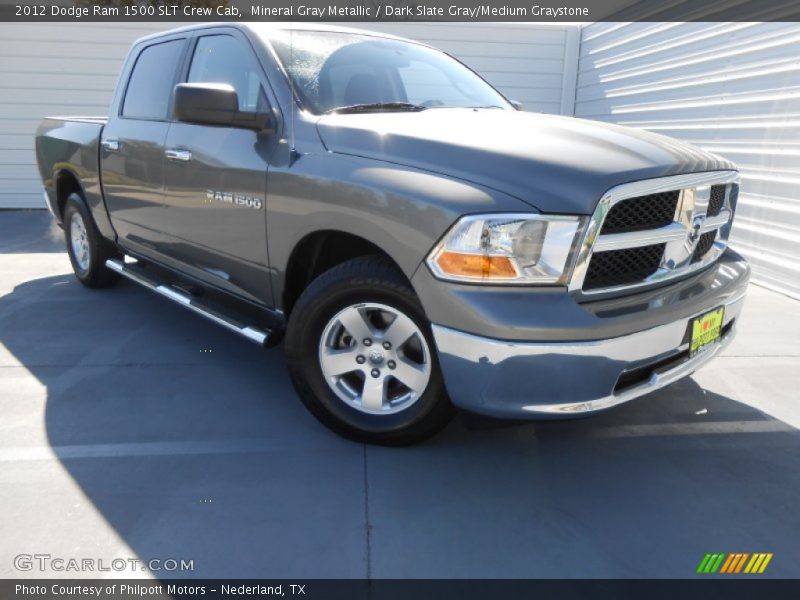 Mineral Gray Metallic / Dark Slate Gray/Medium Graystone 2012 Dodge Ram 1500 SLT Crew Cab