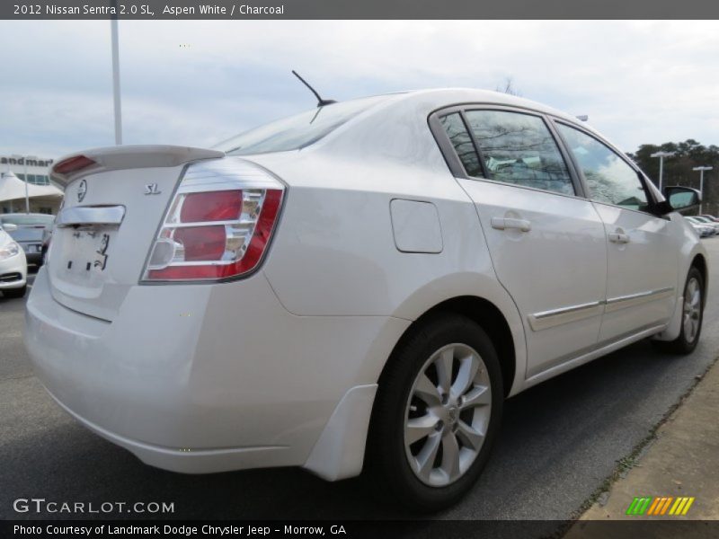 Aspen White / Charcoal 2012 Nissan Sentra 2.0 SL