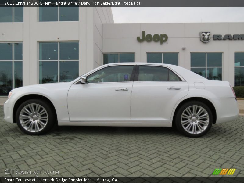 Bright White / Dark Frost Beige/Light Frost Beige 2011 Chrysler 300 C Hemi