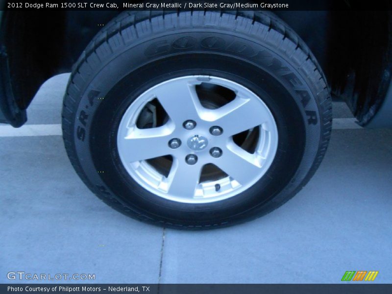 Mineral Gray Metallic / Dark Slate Gray/Medium Graystone 2012 Dodge Ram 1500 SLT Crew Cab