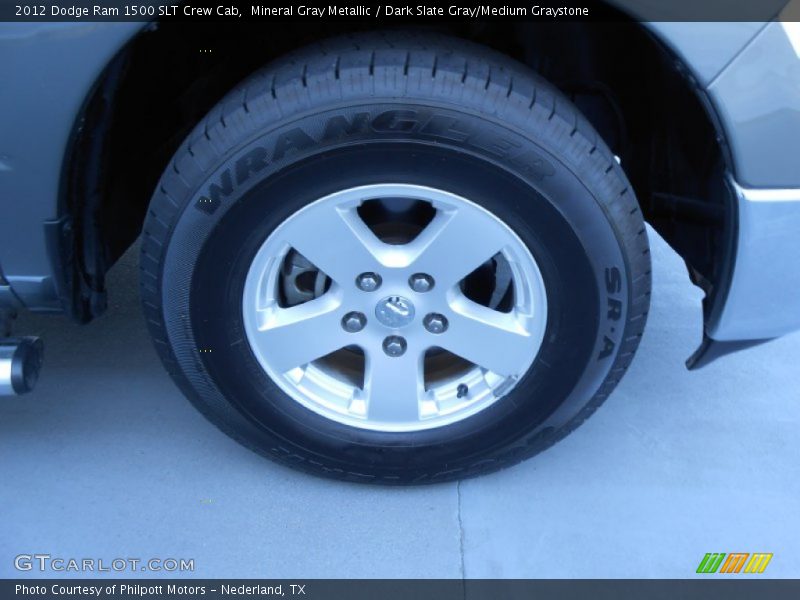 Mineral Gray Metallic / Dark Slate Gray/Medium Graystone 2012 Dodge Ram 1500 SLT Crew Cab