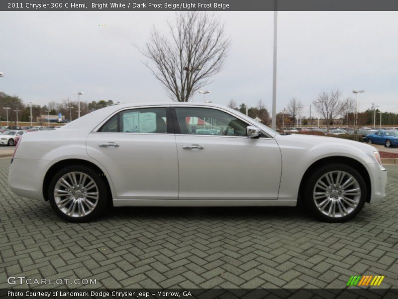 Bright White / Dark Frost Beige/Light Frost Beige 2011 Chrysler 300 C Hemi