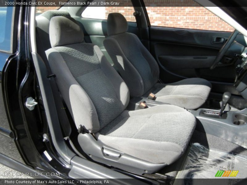 Flamenco Black Pearl / Dark Gray 2000 Honda Civic EX Coupe