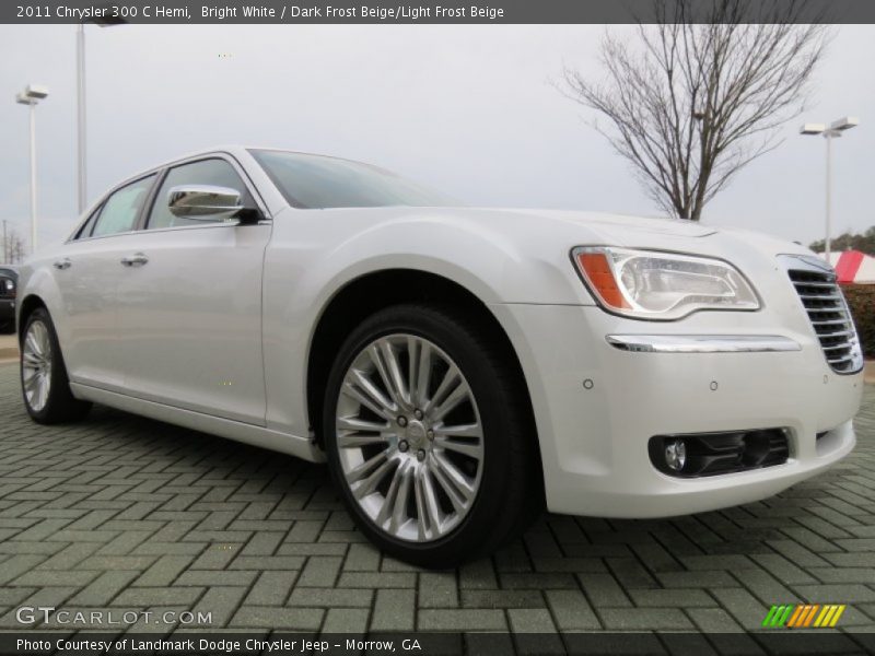 Bright White / Dark Frost Beige/Light Frost Beige 2011 Chrysler 300 C Hemi