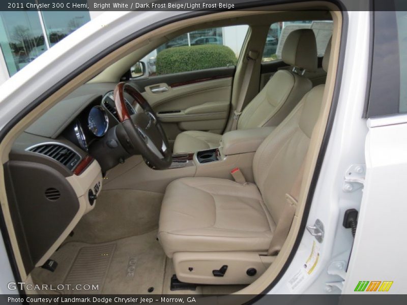 Bright White / Dark Frost Beige/Light Frost Beige 2011 Chrysler 300 C Hemi