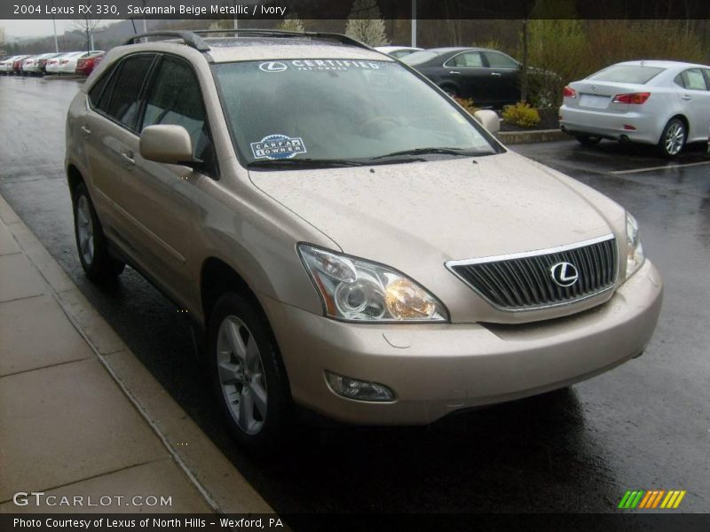 Savannah Beige Metallic / Ivory 2004 Lexus RX 330