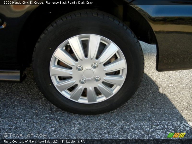 Flamenco Black Pearl / Dark Gray 2000 Honda Civic EX Coupe