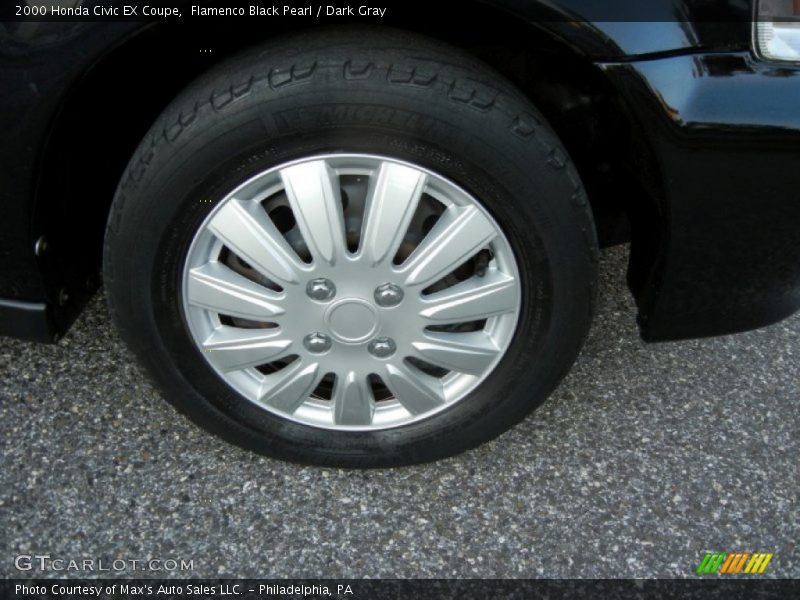 Flamenco Black Pearl / Dark Gray 2000 Honda Civic EX Coupe