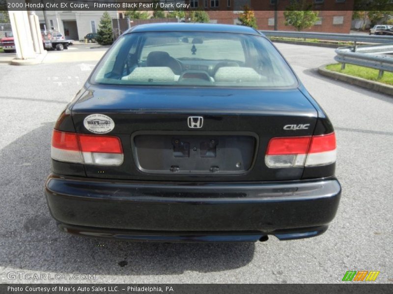 Flamenco Black Pearl / Dark Gray 2000 Honda Civic EX Coupe