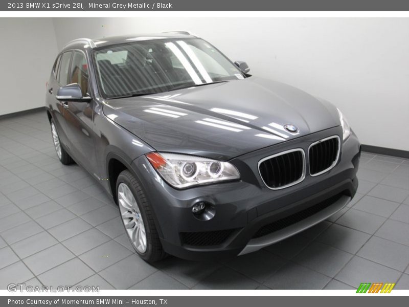 Mineral Grey Metallic / Black 2013 BMW X1 sDrive 28i