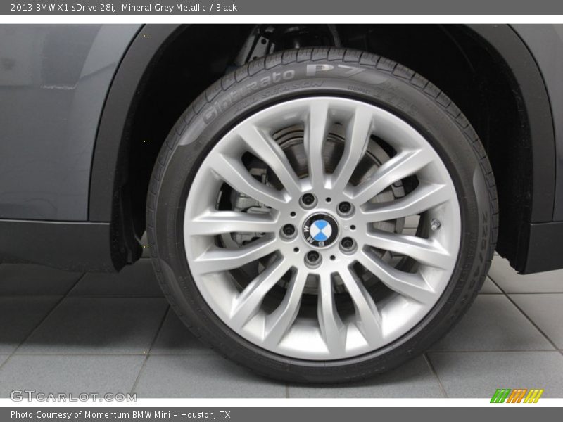 Mineral Grey Metallic / Black 2013 BMW X1 sDrive 28i