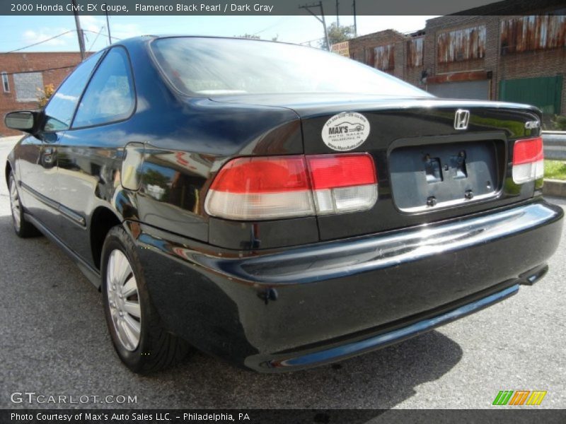 Flamenco Black Pearl / Dark Gray 2000 Honda Civic EX Coupe