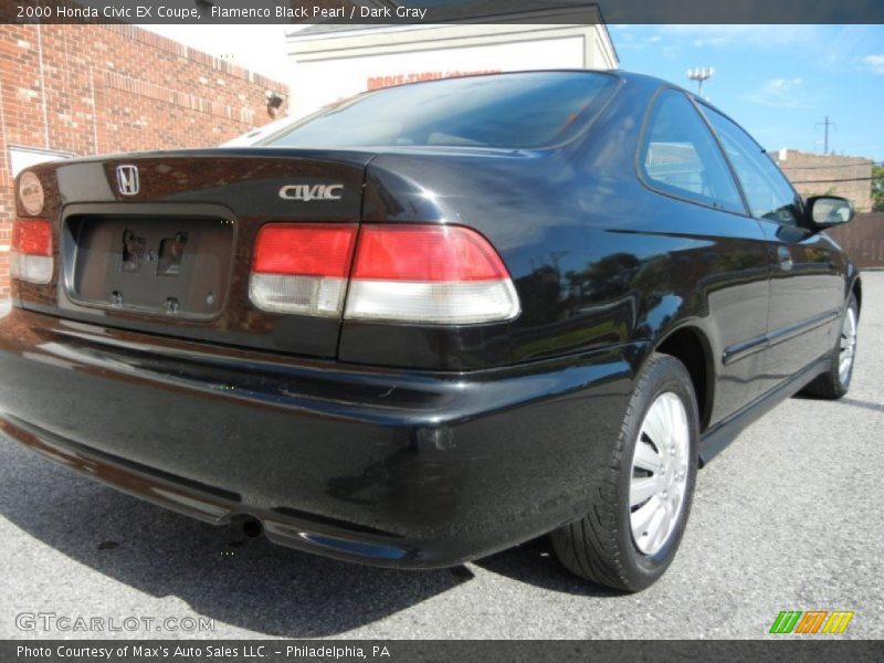 Flamenco Black Pearl / Dark Gray 2000 Honda Civic EX Coupe