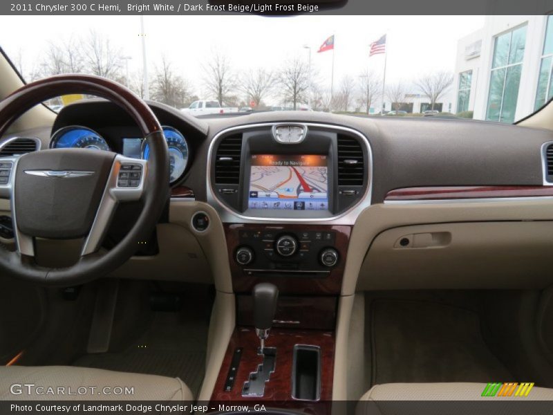Bright White / Dark Frost Beige/Light Frost Beige 2011 Chrysler 300 C Hemi