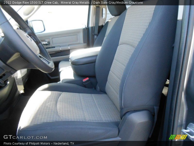 Mineral Gray Metallic / Dark Slate Gray/Medium Graystone 2012 Dodge Ram 1500 SLT Crew Cab