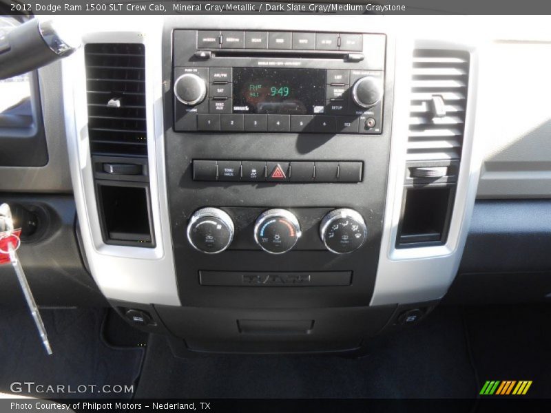 Mineral Gray Metallic / Dark Slate Gray/Medium Graystone 2012 Dodge Ram 1500 SLT Crew Cab