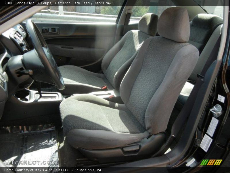 Flamenco Black Pearl / Dark Gray 2000 Honda Civic EX Coupe