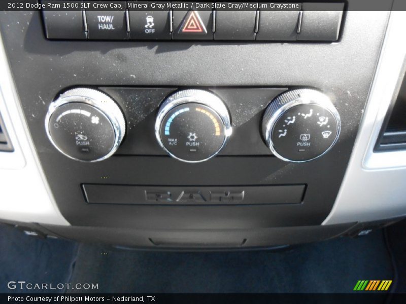 Mineral Gray Metallic / Dark Slate Gray/Medium Graystone 2012 Dodge Ram 1500 SLT Crew Cab