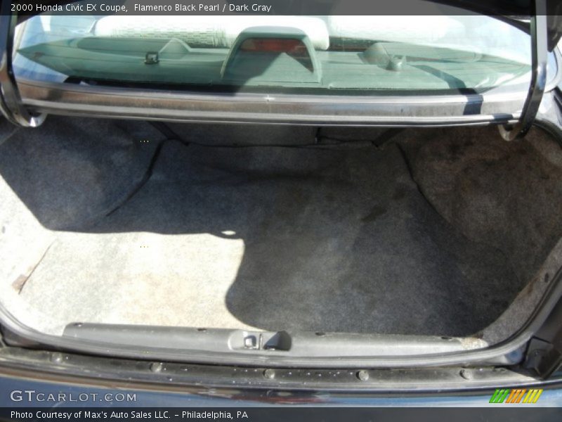 Flamenco Black Pearl / Dark Gray 2000 Honda Civic EX Coupe