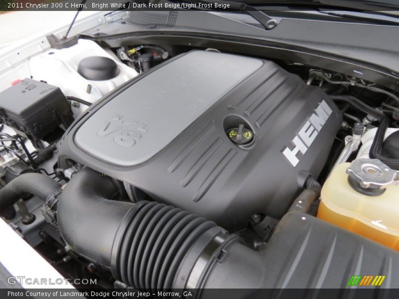 Bright White / Dark Frost Beige/Light Frost Beige 2011 Chrysler 300 C Hemi