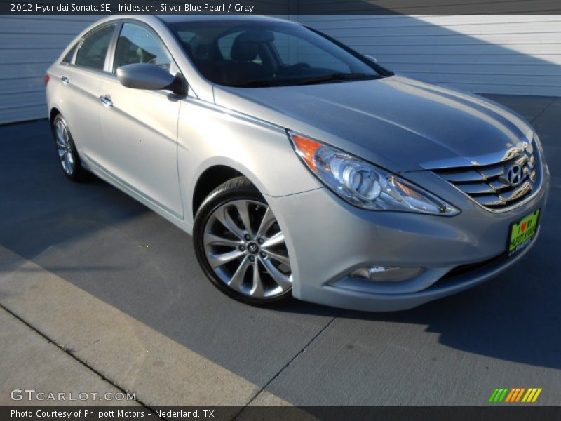 Iridescent Silver Blue Pearl / Gray 2012 Hyundai Sonata SE
