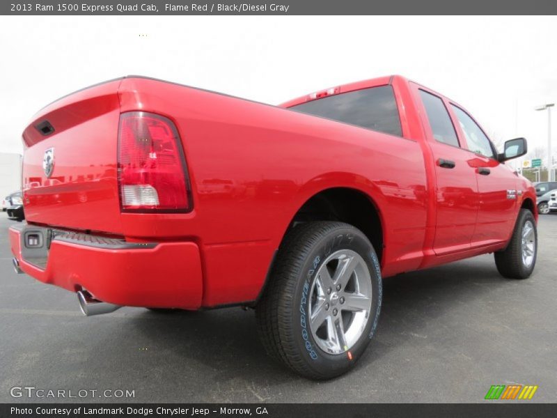 Rear 3/4 View - 2013 Ram 1500 Express Quad Cab