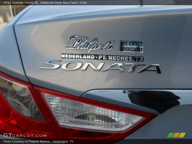 Iridescent Silver Blue Pearl / Gray 2012 Hyundai Sonata SE