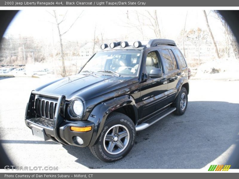 Black Clearcoat / Light Taupe/Dark Slate Gray 2003 Jeep Liberty Renegade 4x4
