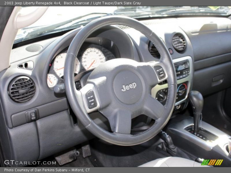 Black Clearcoat / Light Taupe/Dark Slate Gray 2003 Jeep Liberty Renegade 4x4
