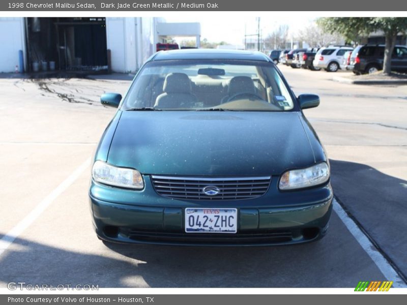 Dark Jade Green Metallic / Medium Oak 1998 Chevrolet Malibu Sedan