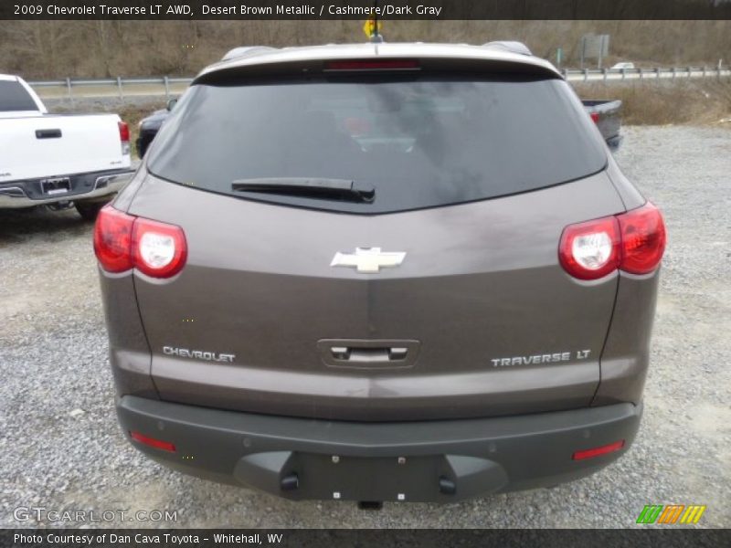 Desert Brown Metallic / Cashmere/Dark Gray 2009 Chevrolet Traverse LT AWD