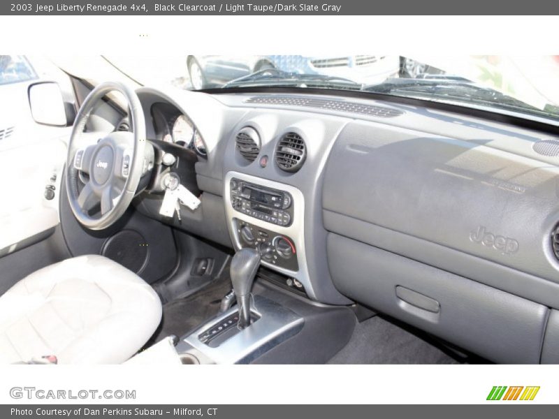 Black Clearcoat / Light Taupe/Dark Slate Gray 2003 Jeep Liberty Renegade 4x4