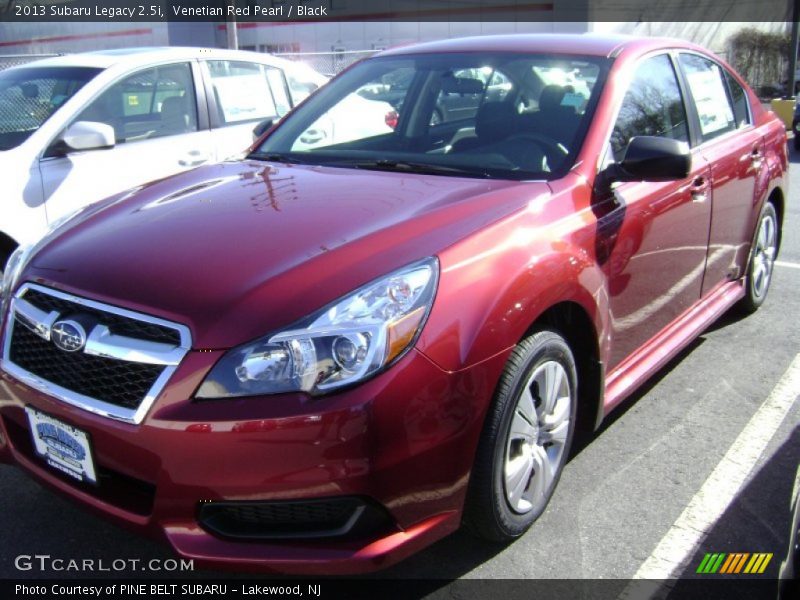 Venetian Red Pearl / Black 2013 Subaru Legacy 2.5i