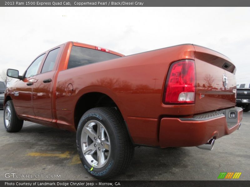 Copperhead Pearl / Black/Diesel Gray 2013 Ram 1500 Express Quad Cab