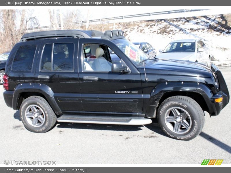 Black Clearcoat / Light Taupe/Dark Slate Gray 2003 Jeep Liberty Renegade 4x4