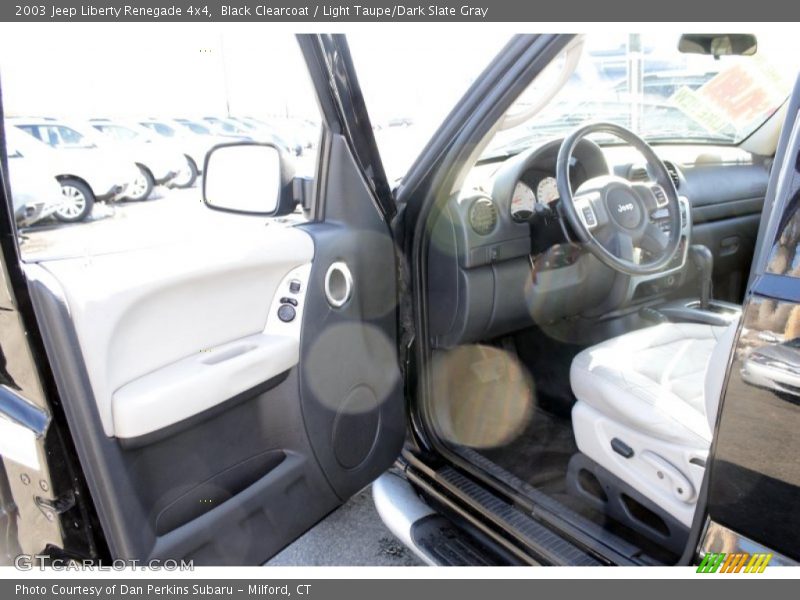 Black Clearcoat / Light Taupe/Dark Slate Gray 2003 Jeep Liberty Renegade 4x4