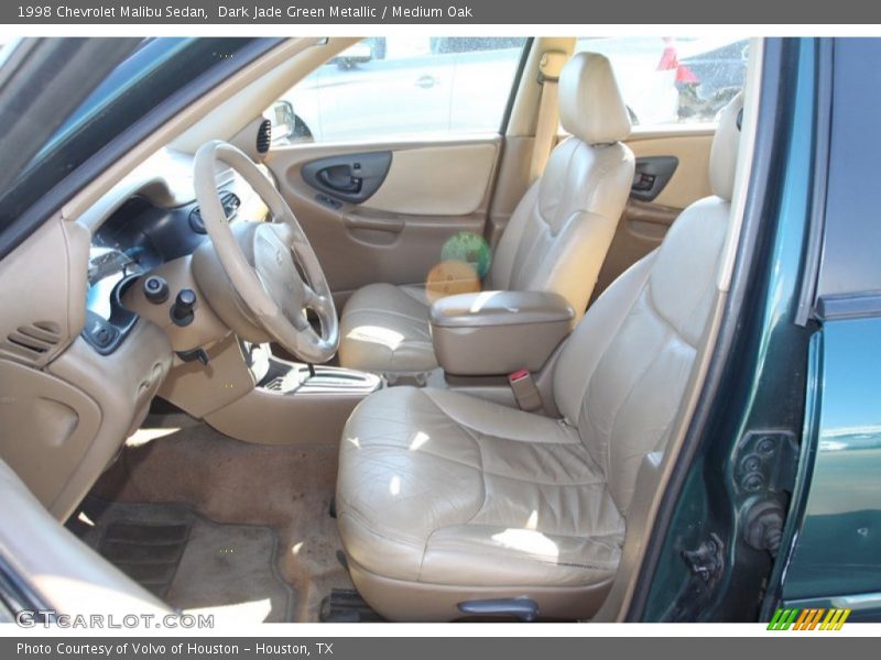 Dark Jade Green Metallic / Medium Oak 1998 Chevrolet Malibu Sedan