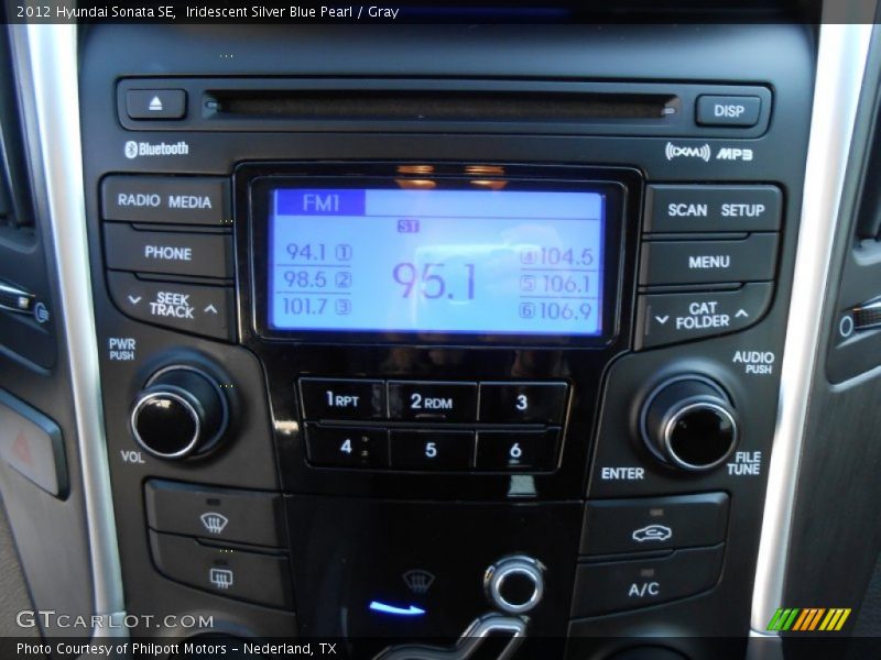 Iridescent Silver Blue Pearl / Gray 2012 Hyundai Sonata SE