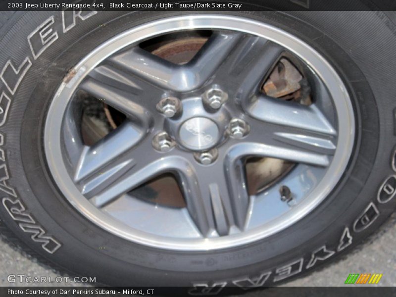 Black Clearcoat / Light Taupe/Dark Slate Gray 2003 Jeep Liberty Renegade 4x4