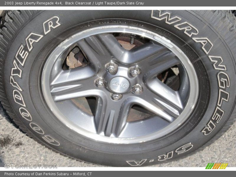 Black Clearcoat / Light Taupe/Dark Slate Gray 2003 Jeep Liberty Renegade 4x4