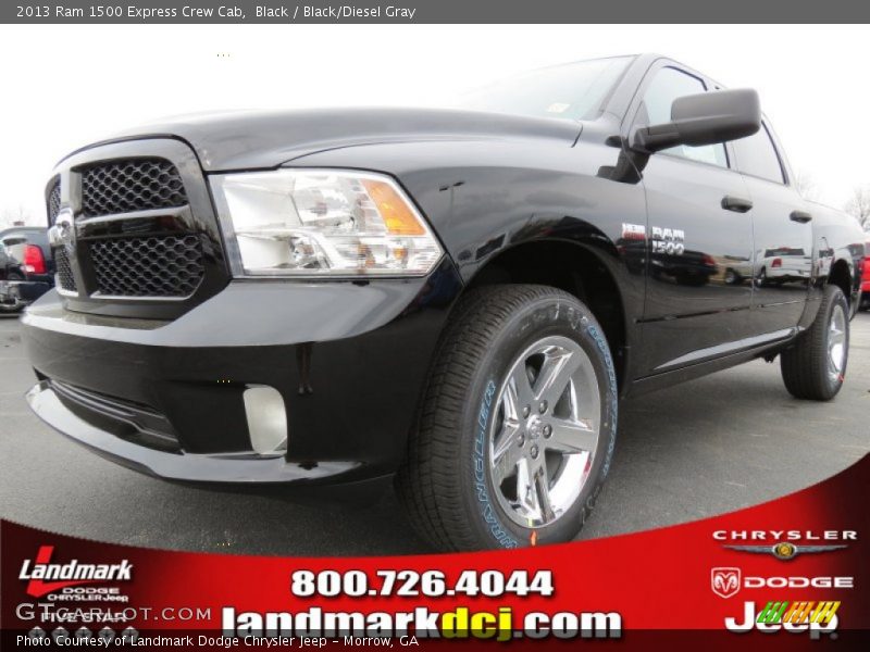 Black / Black/Diesel Gray 2013 Ram 1500 Express Crew Cab