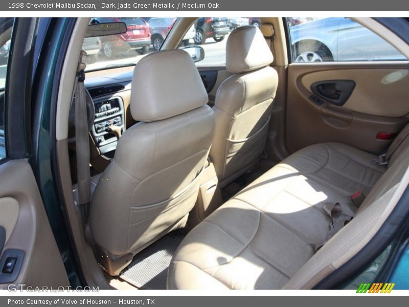 Dark Jade Green Metallic / Medium Oak 1998 Chevrolet Malibu Sedan