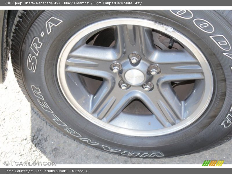 Black Clearcoat / Light Taupe/Dark Slate Gray 2003 Jeep Liberty Renegade 4x4