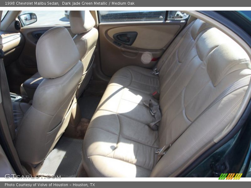 Dark Jade Green Metallic / Medium Oak 1998 Chevrolet Malibu Sedan