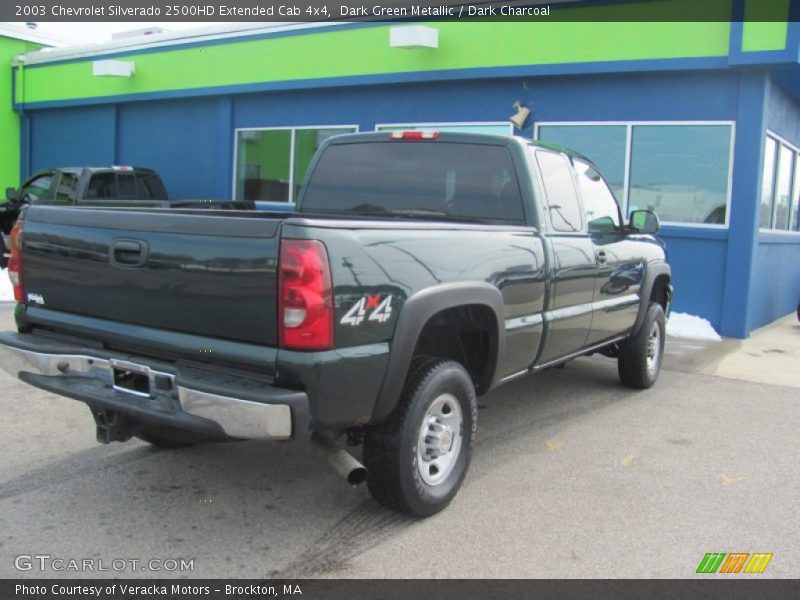 Dark Green Metallic / Dark Charcoal 2003 Chevrolet Silverado 2500HD Extended Cab 4x4