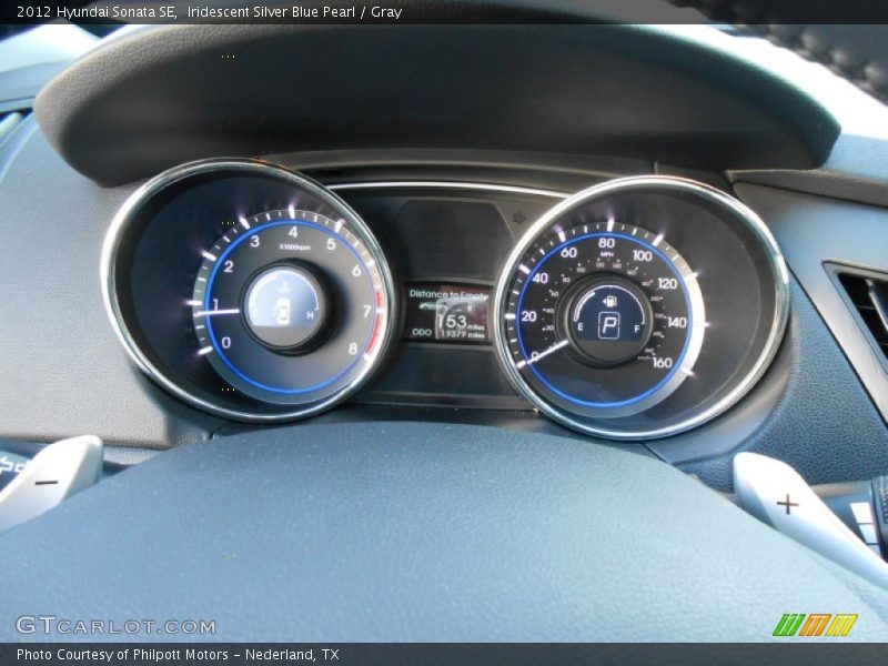 Iridescent Silver Blue Pearl / Gray 2012 Hyundai Sonata SE
