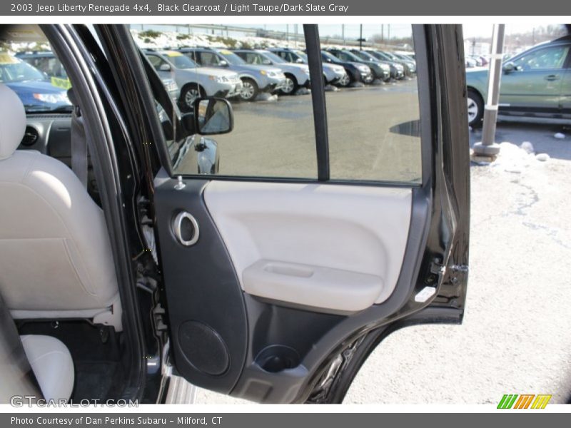Black Clearcoat / Light Taupe/Dark Slate Gray 2003 Jeep Liberty Renegade 4x4