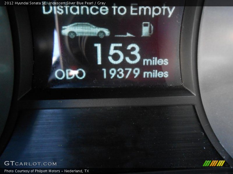 Iridescent Silver Blue Pearl / Gray 2012 Hyundai Sonata SE