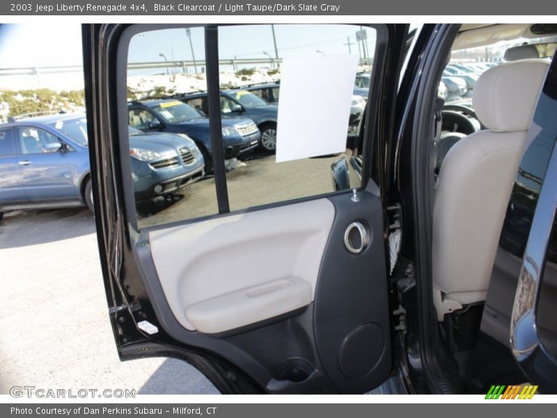 Black Clearcoat / Light Taupe/Dark Slate Gray 2003 Jeep Liberty Renegade 4x4
